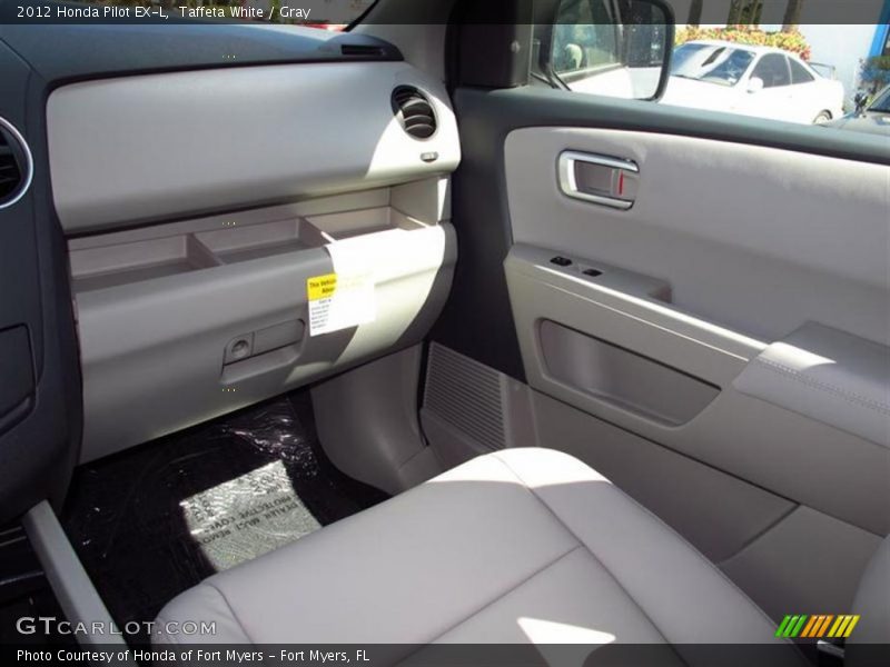 Taffeta White / Gray 2012 Honda Pilot EX-L