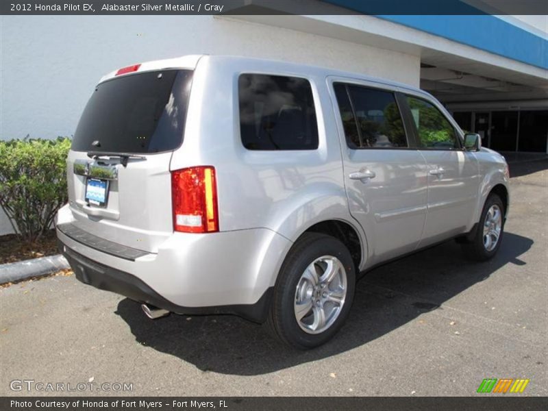 Alabaster Silver Metallic / Gray 2012 Honda Pilot EX