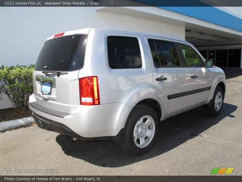 Alabaster Silver Metallic / Gray 2012 Honda Pilot LX