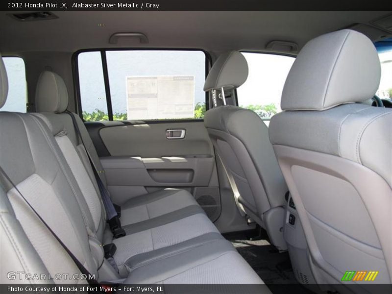 Alabaster Silver Metallic / Gray 2012 Honda Pilot LX