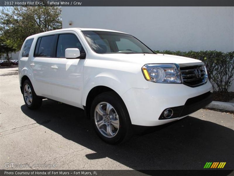 Taffeta White / Gray 2012 Honda Pilot EX-L