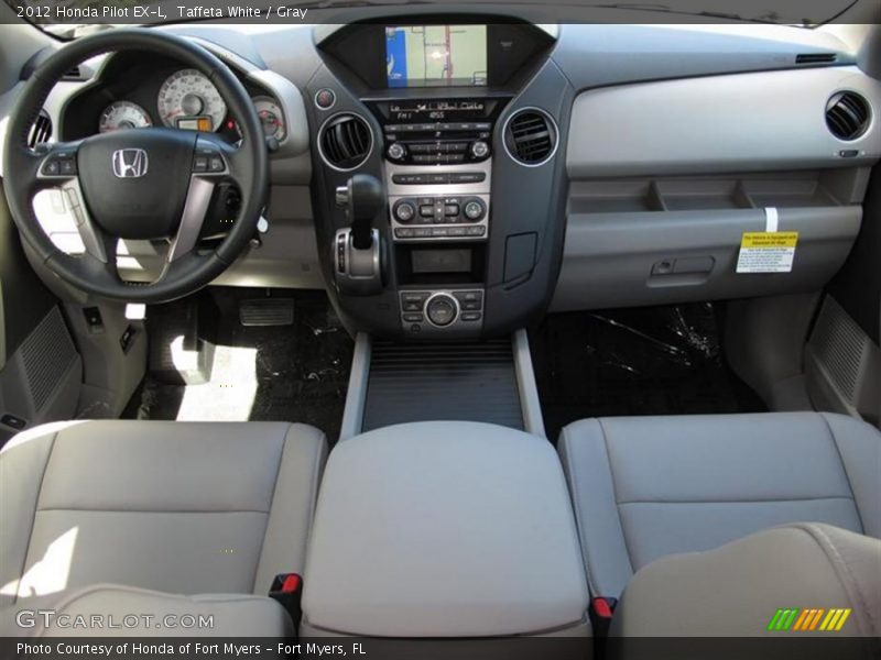 Taffeta White / Gray 2012 Honda Pilot EX-L