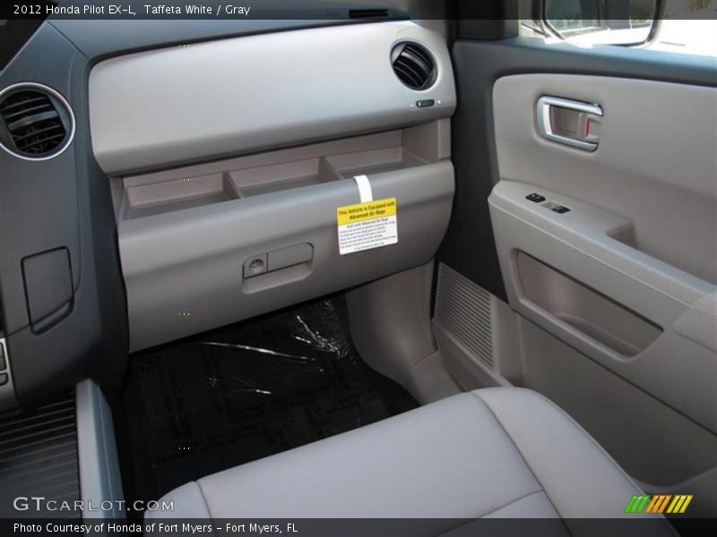 Taffeta White / Gray 2012 Honda Pilot EX-L