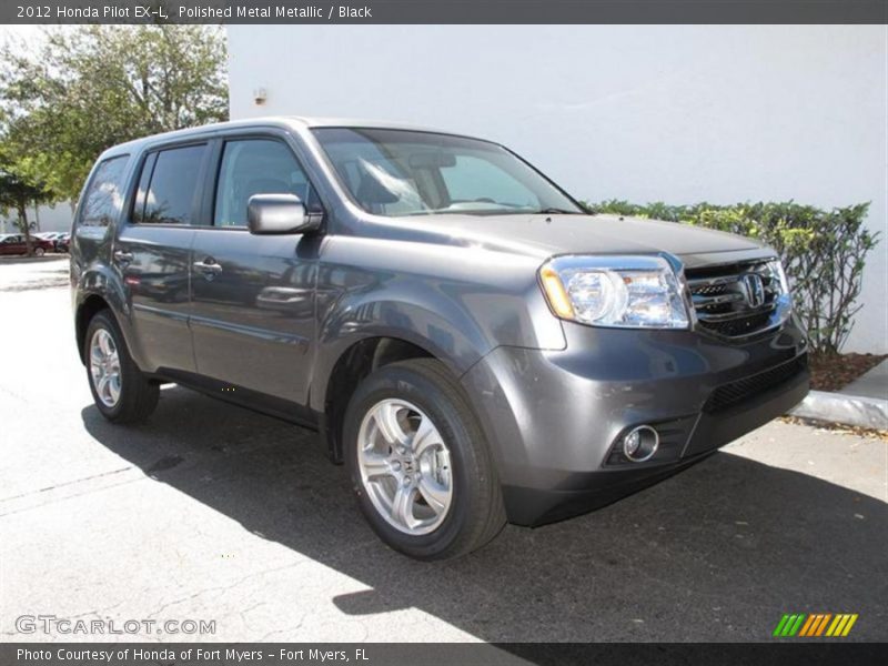 Polished Metal Metallic / Black 2012 Honda Pilot EX-L