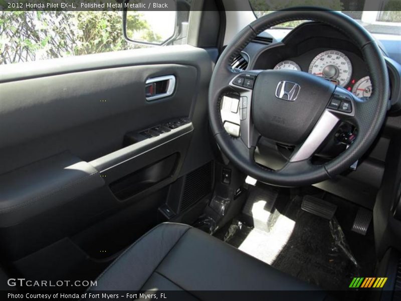 Polished Metal Metallic / Black 2012 Honda Pilot EX-L