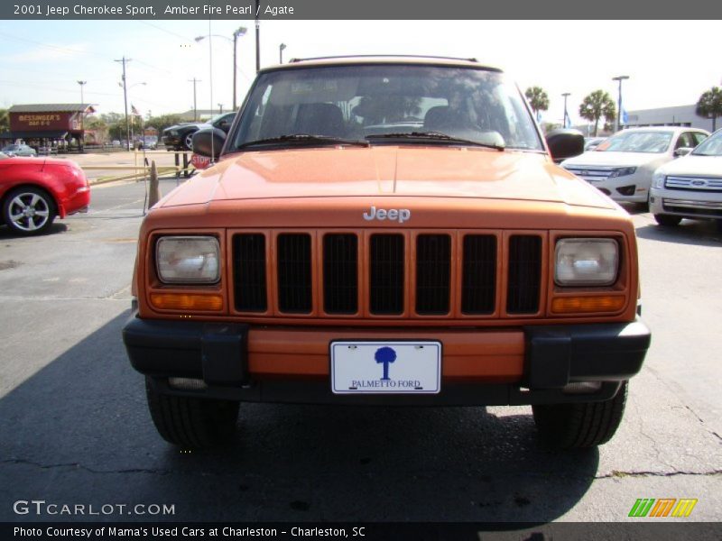 Amber Fire Pearl / Agate 2001 Jeep Cherokee Sport
