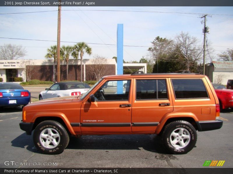  2001 Cherokee Sport Amber Fire Pearl