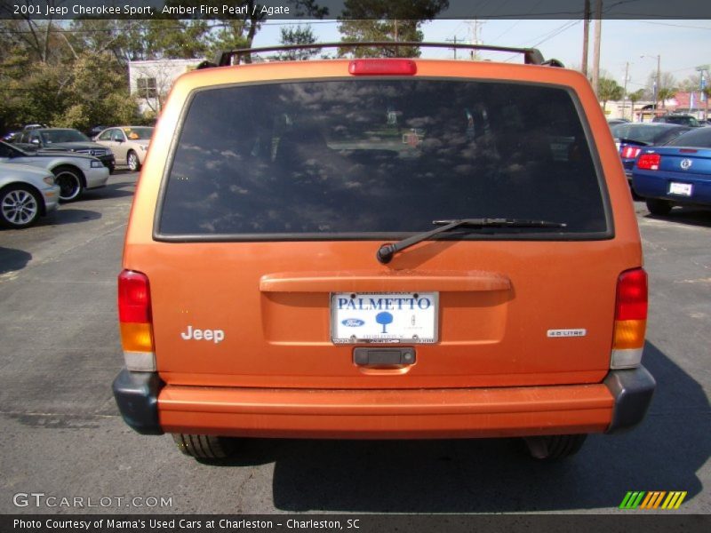 Amber Fire Pearl / Agate 2001 Jeep Cherokee Sport