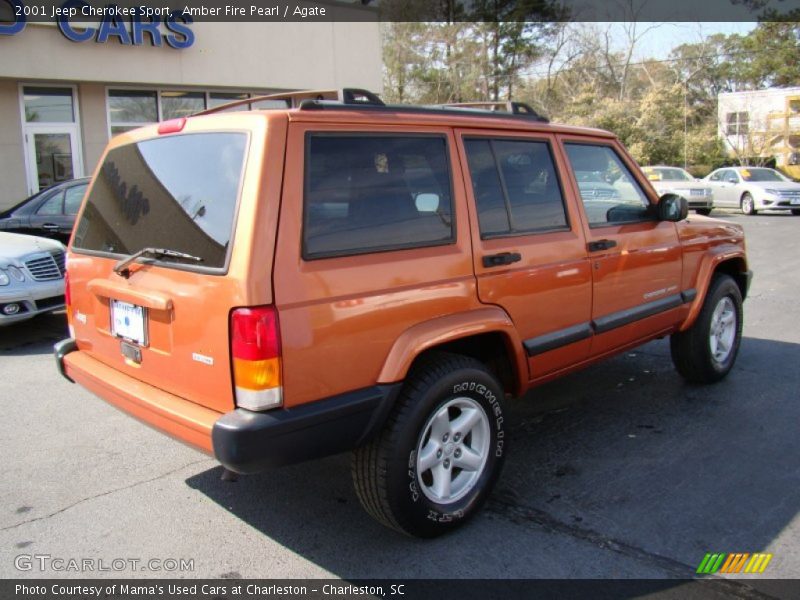 Amber Fire Pearl / Agate 2001 Jeep Cherokee Sport