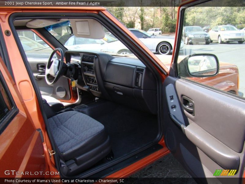 Amber Fire Pearl / Agate 2001 Jeep Cherokee Sport