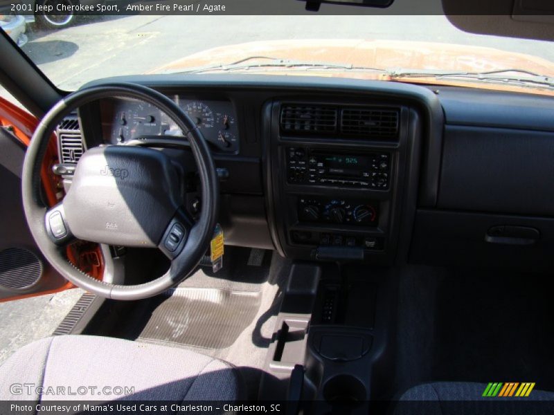 Amber Fire Pearl / Agate 2001 Jeep Cherokee Sport