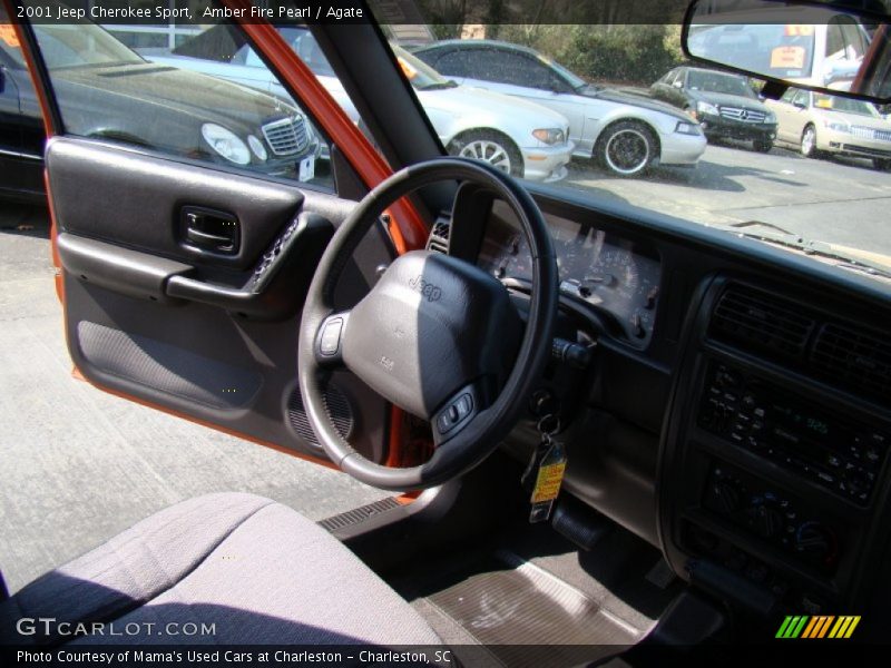 Amber Fire Pearl / Agate 2001 Jeep Cherokee Sport