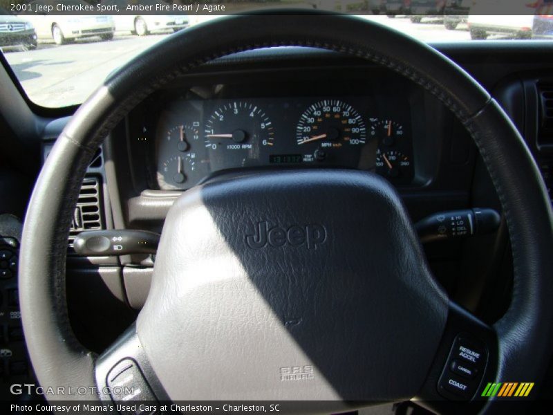 Amber Fire Pearl / Agate 2001 Jeep Cherokee Sport