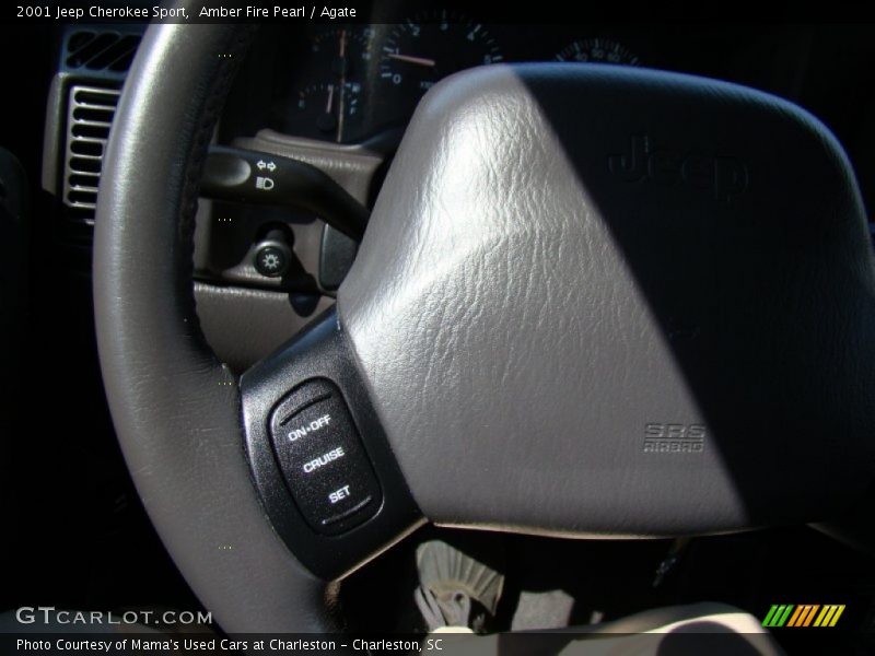Amber Fire Pearl / Agate 2001 Jeep Cherokee Sport