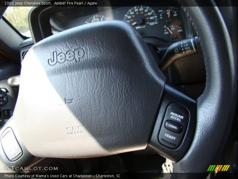 Amber Fire Pearl / Agate 2001 Jeep Cherokee Sport