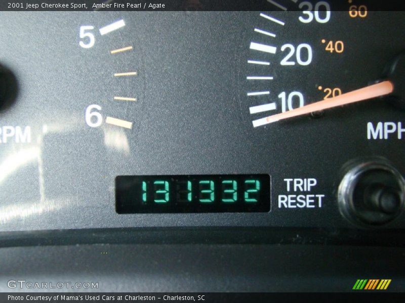 Amber Fire Pearl / Agate 2001 Jeep Cherokee Sport
