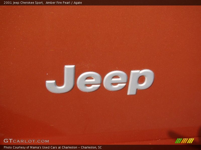 Amber Fire Pearl / Agate 2001 Jeep Cherokee Sport
