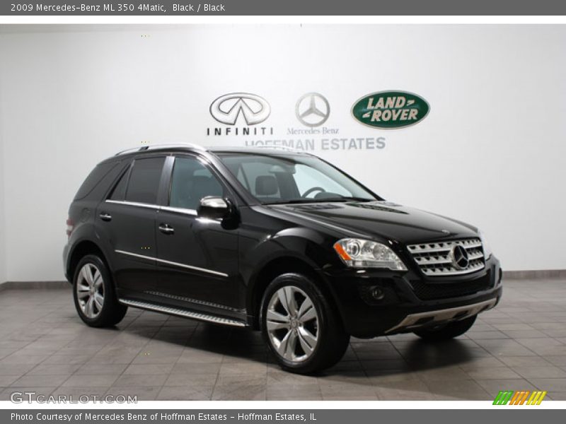 Black / Black 2009 Mercedes-Benz ML 350 4Matic