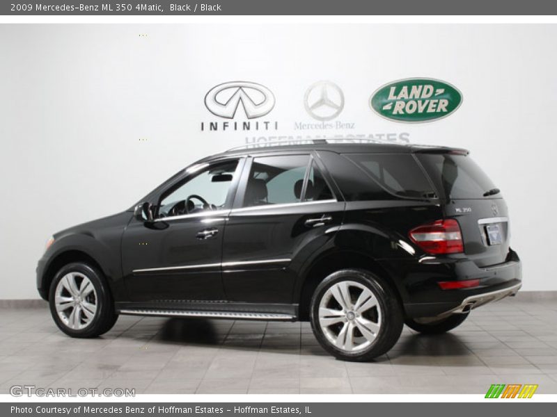 Black / Black 2009 Mercedes-Benz ML 350 4Matic