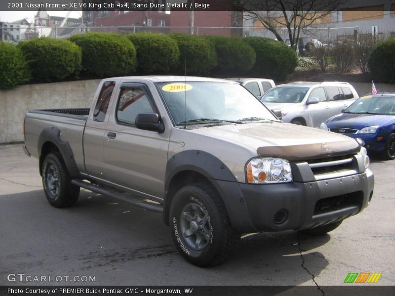 Sand Dune Metallic / Beige 2001 Nissan Frontier XE V6 King Cab 4x4