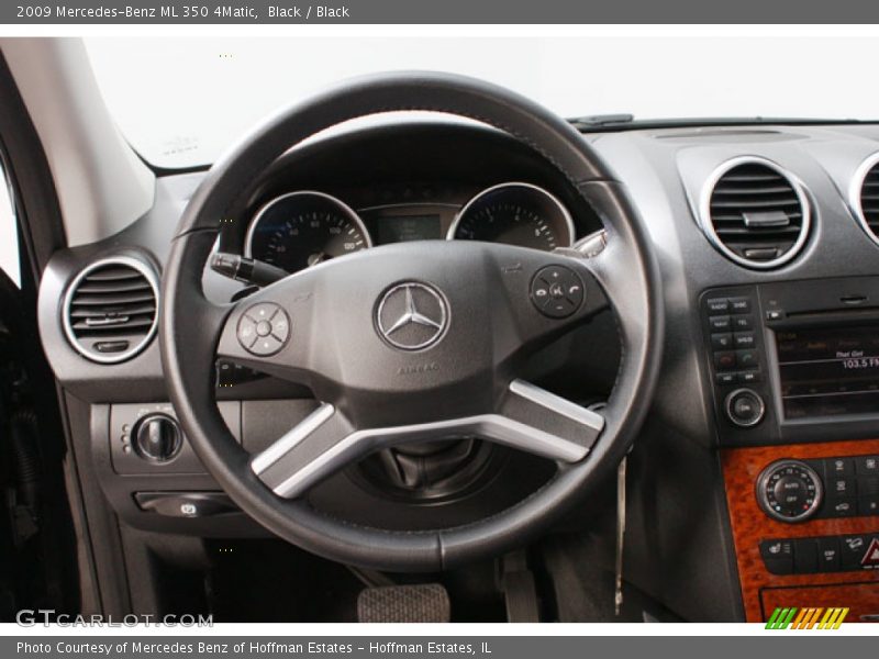 Black / Black 2009 Mercedes-Benz ML 350 4Matic