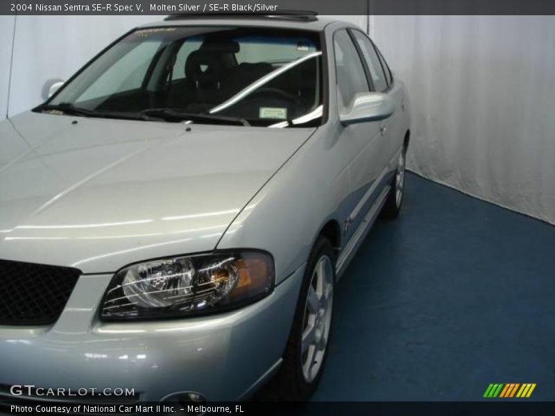 Molten Silver / SE-R Black/Silver 2004 Nissan Sentra SE-R Spec V