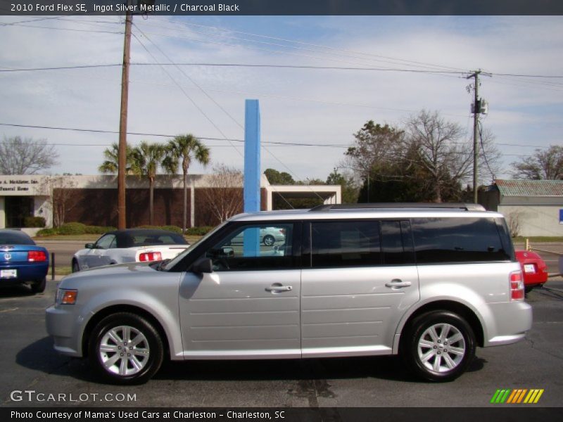 Ingot Silver Metallic / Charcoal Black 2010 Ford Flex SE