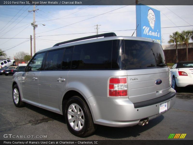 Ingot Silver Metallic / Charcoal Black 2010 Ford Flex SE