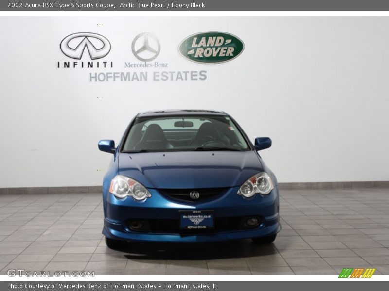 Arctic Blue Pearl / Ebony Black 2002 Acura RSX Type S Sports Coupe