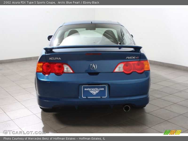 Arctic Blue Pearl / Ebony Black 2002 Acura RSX Type S Sports Coupe