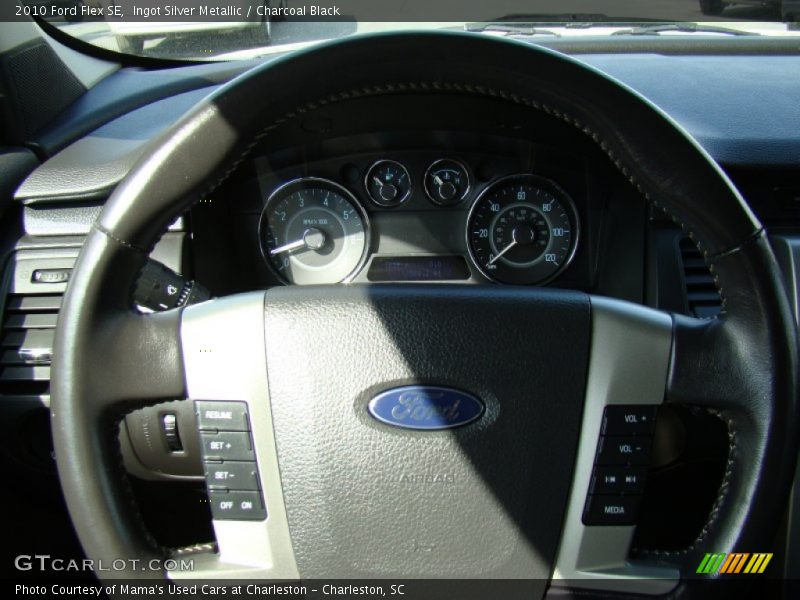 Ingot Silver Metallic / Charcoal Black 2010 Ford Flex SE