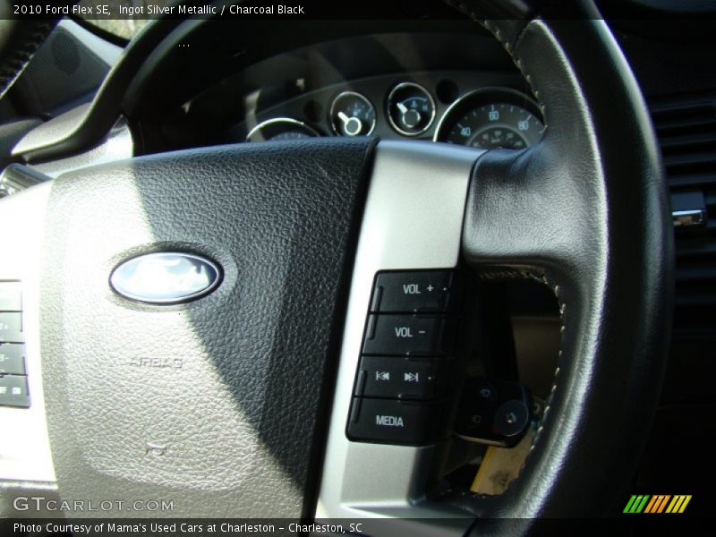 Ingot Silver Metallic / Charcoal Black 2010 Ford Flex SE