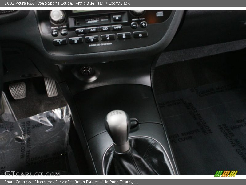 Arctic Blue Pearl / Ebony Black 2002 Acura RSX Type S Sports Coupe