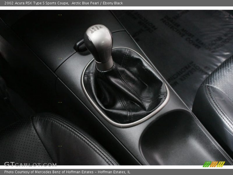 Arctic Blue Pearl / Ebony Black 2002 Acura RSX Type S Sports Coupe