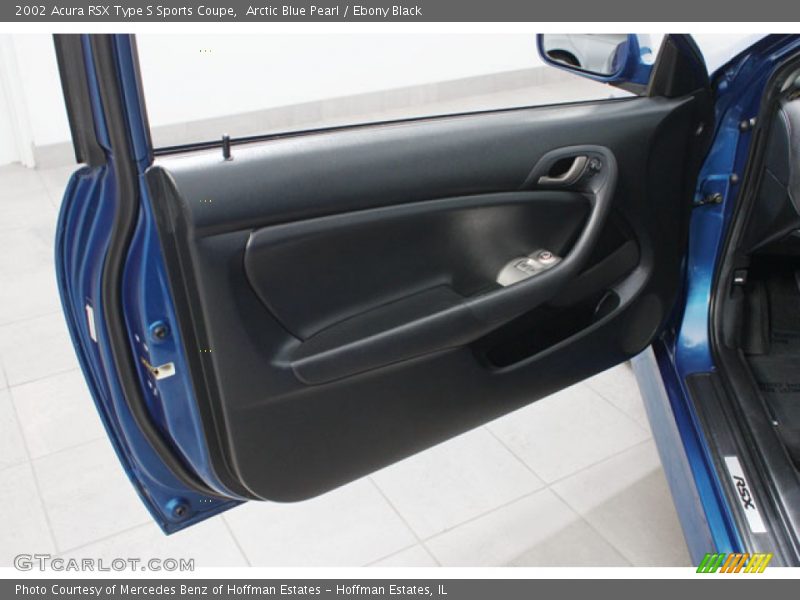 Arctic Blue Pearl / Ebony Black 2002 Acura RSX Type S Sports Coupe