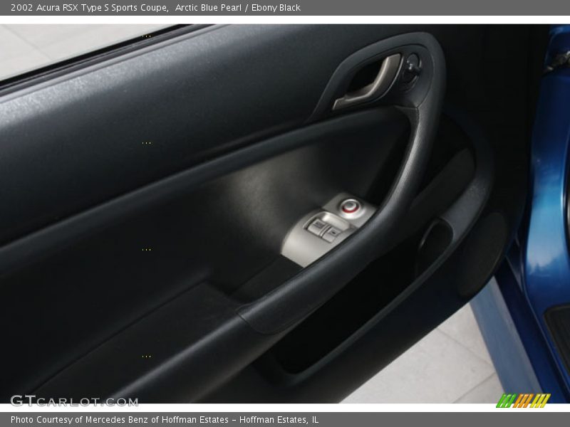 Arctic Blue Pearl / Ebony Black 2002 Acura RSX Type S Sports Coupe