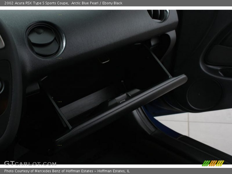 Arctic Blue Pearl / Ebony Black 2002 Acura RSX Type S Sports Coupe