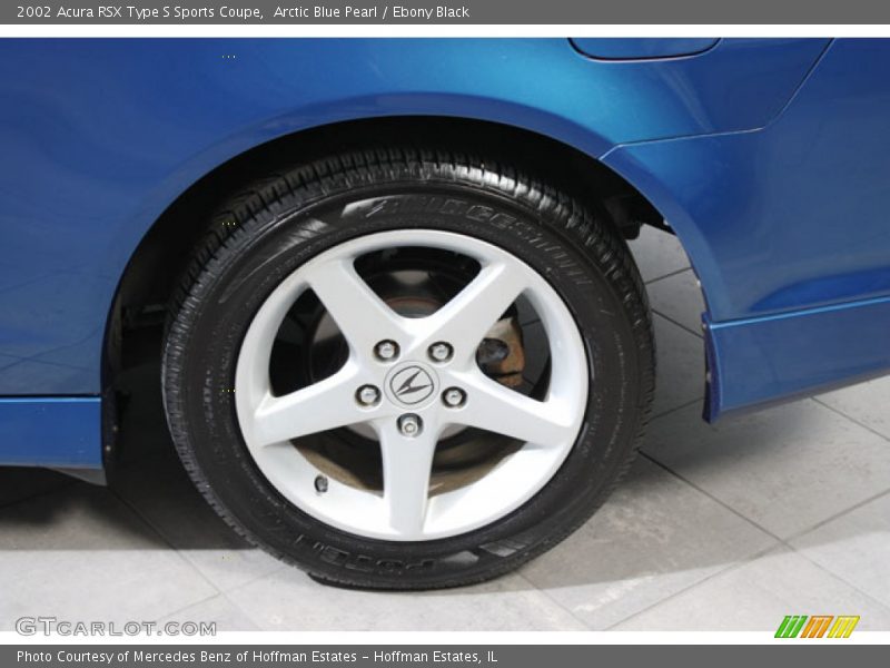 Arctic Blue Pearl / Ebony Black 2002 Acura RSX Type S Sports Coupe