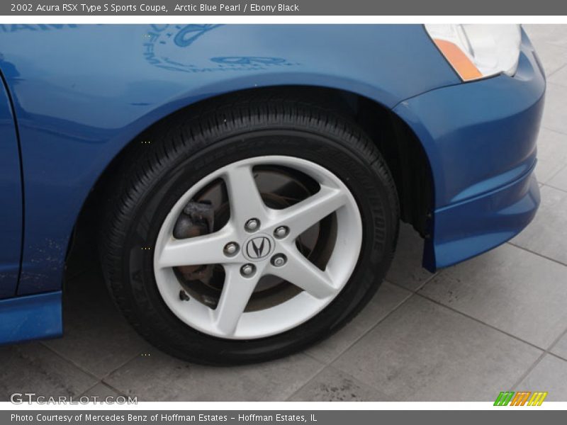Arctic Blue Pearl / Ebony Black 2002 Acura RSX Type S Sports Coupe