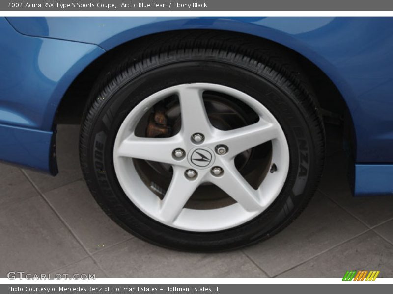 Arctic Blue Pearl / Ebony Black 2002 Acura RSX Type S Sports Coupe