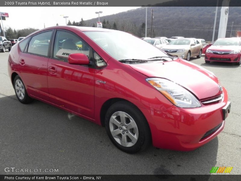 Barcelona Red Metallic / Bisque 2009 Toyota Prius Hybrid