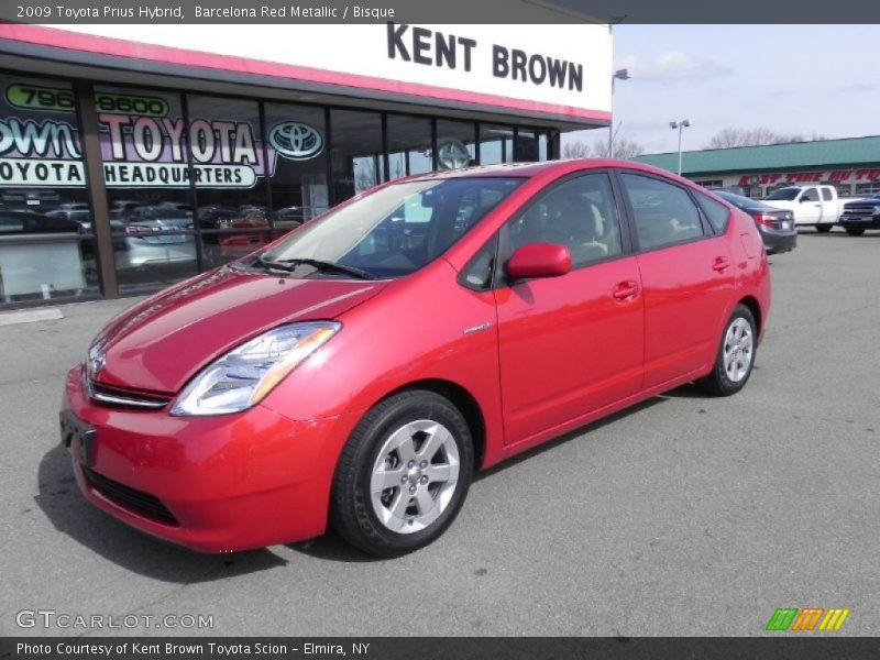 Barcelona Red Metallic / Bisque 2009 Toyota Prius Hybrid