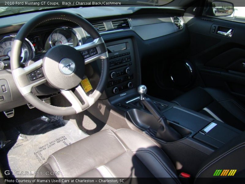Black / Charcoal Black/Cashmere 2010 Ford Mustang GT Coupe