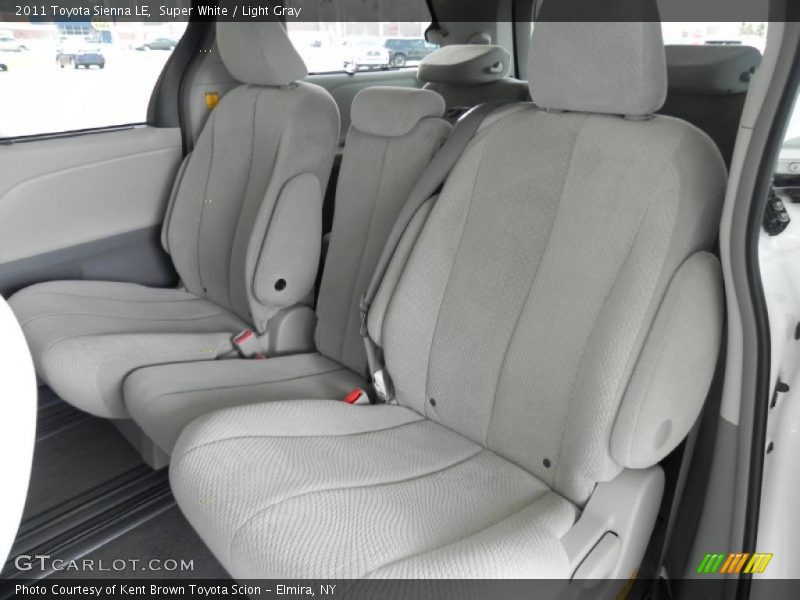 Super White / Light Gray 2011 Toyota Sienna LE