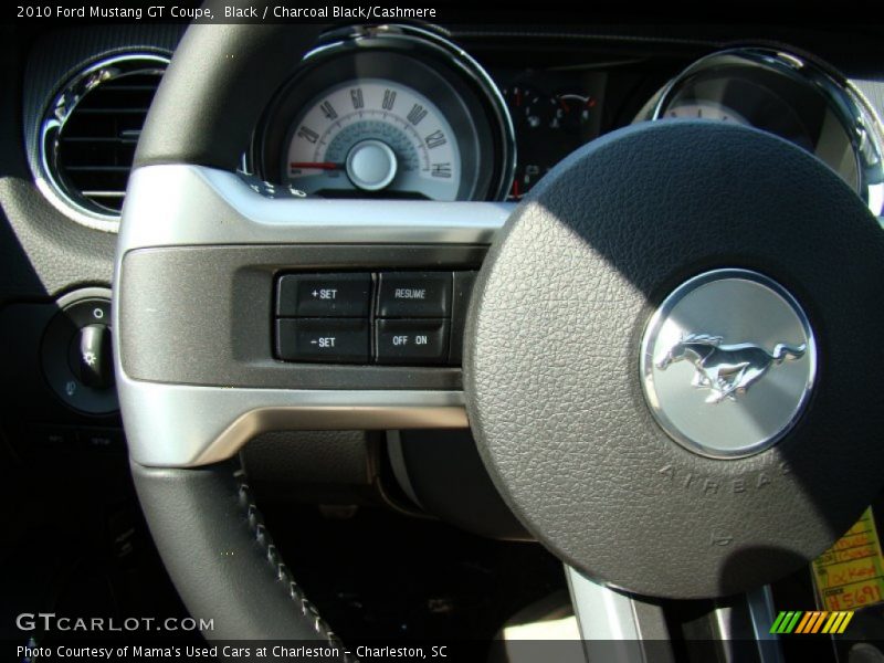 Black / Charcoal Black/Cashmere 2010 Ford Mustang GT Coupe