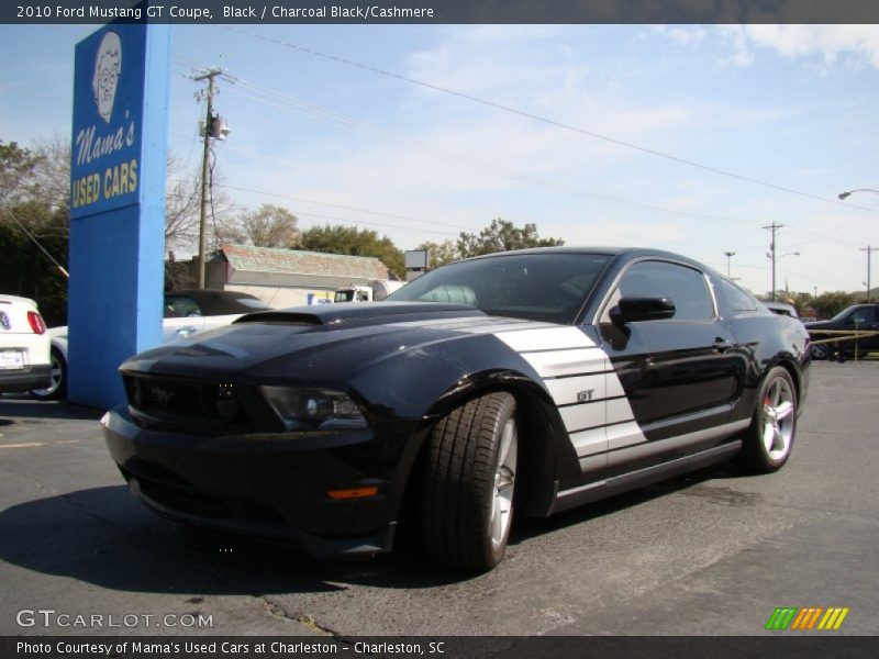 Black / Charcoal Black/Cashmere 2010 Ford Mustang GT Coupe