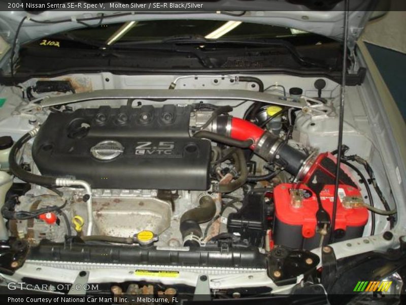 Molten Silver / SE-R Black/Silver 2004 Nissan Sentra SE-R Spec V