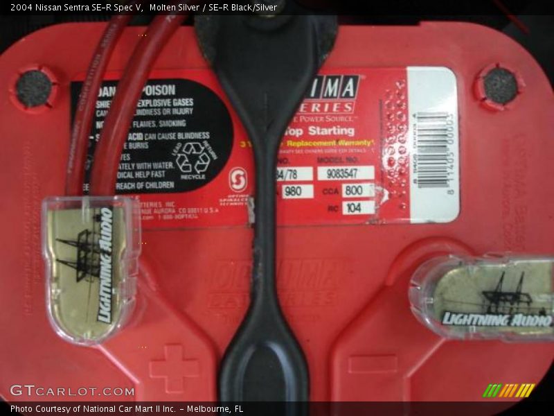 Molten Silver / SE-R Black/Silver 2004 Nissan Sentra SE-R Spec V