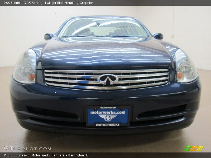 Twilight Blue Metallic / Graphite 2003 Infiniti G 35 Sedan