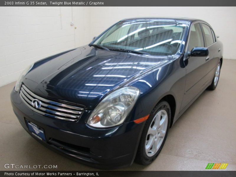 Twilight Blue Metallic / Graphite 2003 Infiniti G 35 Sedan